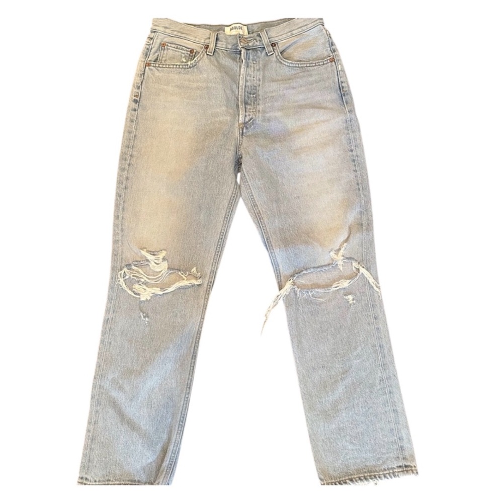 BNWOT Agolde Riley High Rise straight Crop Jeans